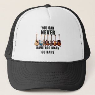 Je kunt nooit te veel gitaren hebben trucker pet