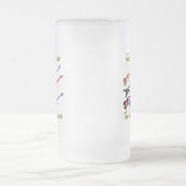 Je kunt nooit te veel gitaren hebben - voorgevelde matglas bierpul (Center)