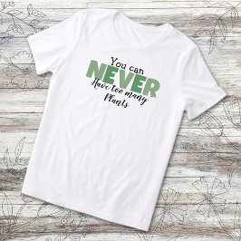 Je Kunt Nooit Te Veel Planten Hebben Plantenliefhe Tri-Blend Shirt