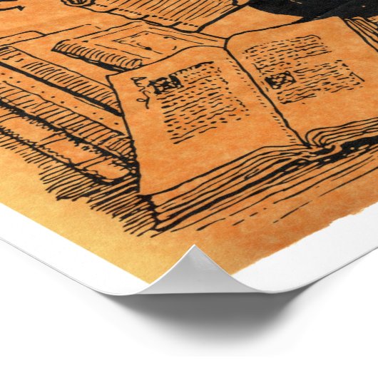 Je kunt nooit te veel Poster voor een boekenkat he (Hoek)