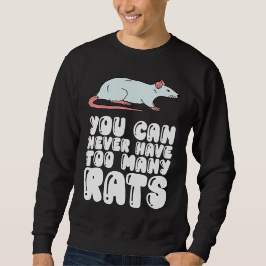 Je Kunt Nooit Te Veel Ratten Hebben Trui (Voorkant)