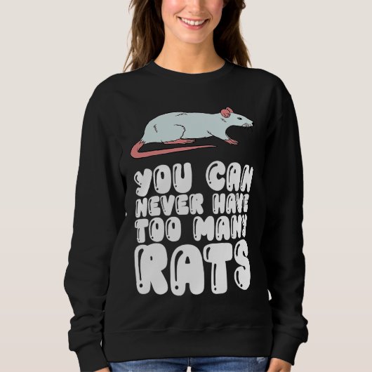 Je Kunt Nooit Te Veel Ratten Hebben Trui (Voorkant)