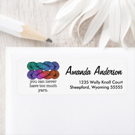 Je kunt nooit te veel schimmelvorming in Yarn hebb Etiket (Insitu)