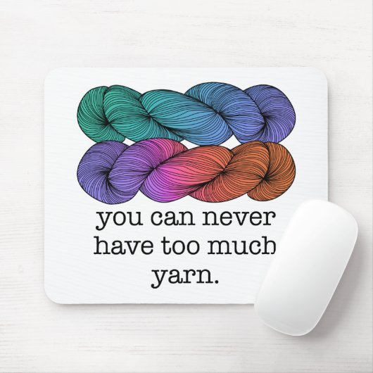Je kunt nooit te veel schimmelvorming in Yarn hebb Muismat (Met muis)