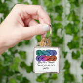 Je kunt nooit te veel schimmelvorming in Yarn hebb Sleutelhanger (Hand)