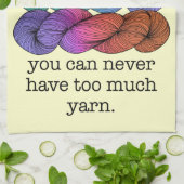 Je kunt nooit te veel schimmelvorming in Yarn hebb Theedoek (Gevouwen)