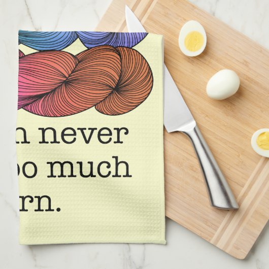 Je kunt nooit te veel schimmelvorming in Yarn hebb Theedoek (Quarter Fold)