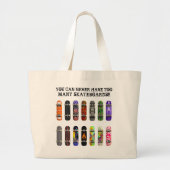 Je kunt nooit te veel skateboards hebben! grote tote bag (Voorkant)
