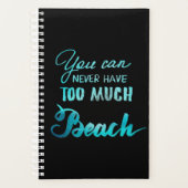 Je kunt nooit te veel strand hebben planner (Voorkant)