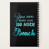 Je kunt nooit te veel strand hebben planner (Achterkant)