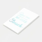 Je kunt nooit te veel strand hebben post-it® notes (Schuin)