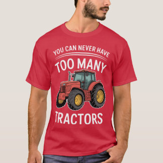 Je Kunt Nooit Te Veel Tractors Hebben Meisje T-shirt
