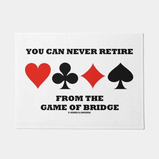 Je kunt nooit terugkeren van het spel van de brug deurmat (Voorkant)