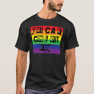 Je kunt nu het ontwerp van Gay Pride Rainbow Word T-shirt