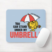 Je kunt onder mijn paraplu staan muismat (Met muis)