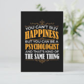 Je kunt psycholoog zijn RSVP kaartje (Staand voorkant)