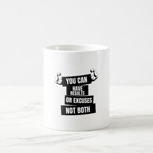 je kunt resultaten of excuses hebben , niet beide koffiemok (Center)