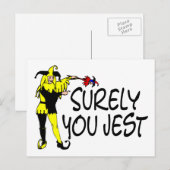 Je kunt toch wel Jest Jester Briefkaart (Voorkant / Achterkant)