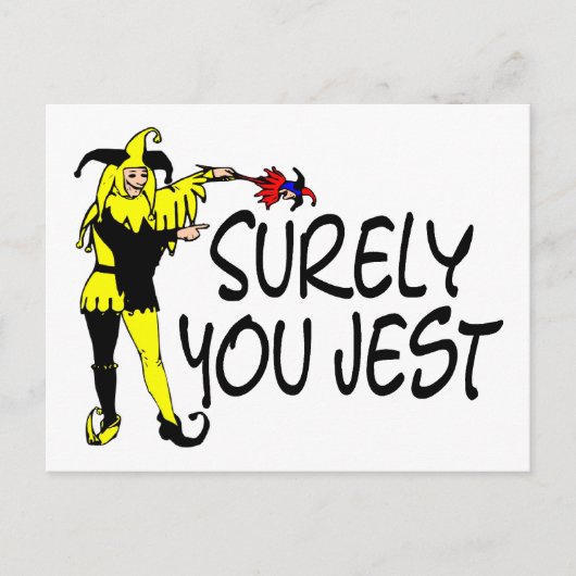 Je kunt toch wel Jest Jester Briefkaart (Voorkant)