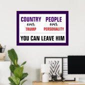 Je kunt Trump Country op 14 juni verlaten Poster (Thuiskantoor)