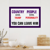 Je kunt Trump Country op 14 juni verlaten Poster (Keuken)