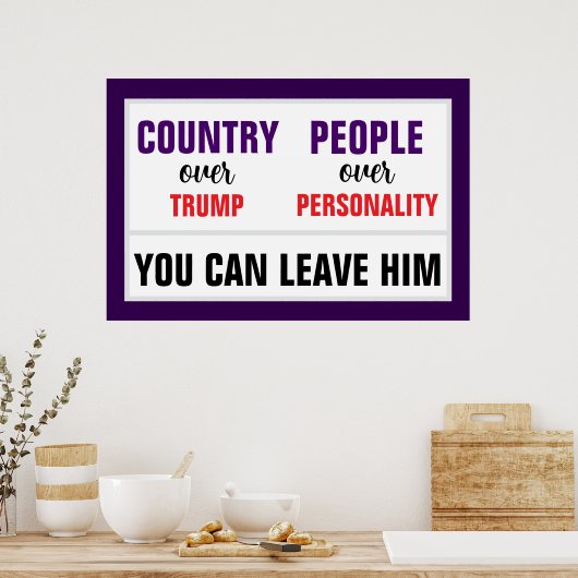Je kunt Trump Country op 14 juni verlaten Poster (Keuken)