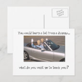 Je kunt veel leren van een dummy briefkaart (Voorkant / Achterkant)