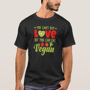 Je Kunt Vegan Eten Schattige Veganische Groenten T-shirt