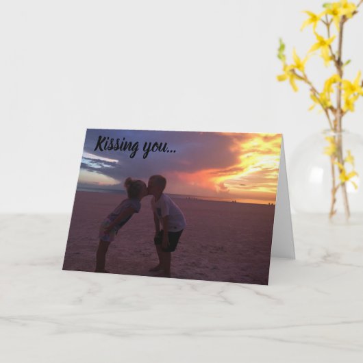 **JE KUSSEN IS MIJN FAVORIETE DING OM TE DOEN** KAART (Gele Bloem)