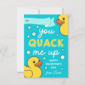Je kwack me op Classroom Valentijnsdag Kaart (Voorkant)