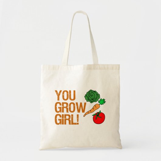 Je kweekt Meisje Grappig Tuinieren Vrouwen Tote Bag (Voorkant)