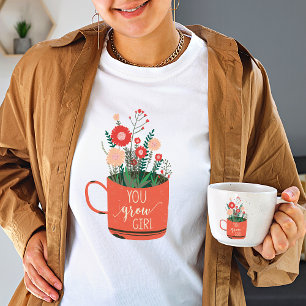 Je kweekt meisje Wildflower  vrouwen T-shirt