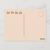 Je laadt een pompwagen met hart briefkaart (Achterkant)