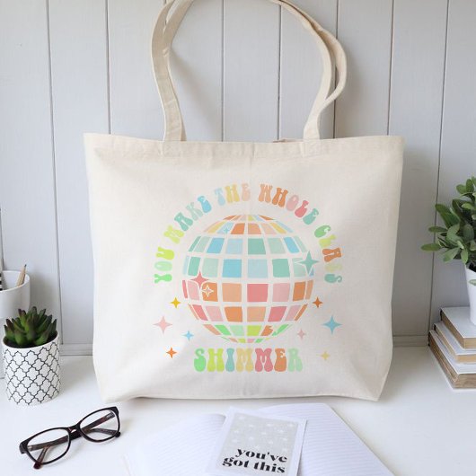 Je laat de hele klas glunderen, leraar cadeau tote bag