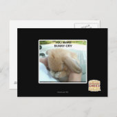 Je laat het konijn huilen briefkaart (Voorkant / Achterkant)