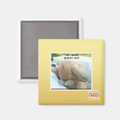 Je laat het konijn huilen magneet (Voorkant / Achterkant)