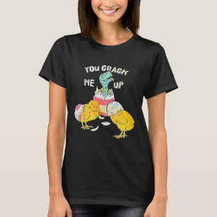 Je laat me barsten Dino-ei Grappig Pasen T-shirt