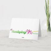 Je laat me glimlachen, bedankt. bedankkaart (Achterkant)