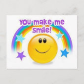 je laat me glimlachen briefkaart (Voorkant)