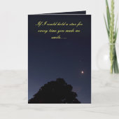 Je laat me glimlachen feestdagen kaart (Voorkant)