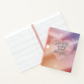 Je laat me me geliefd voelen notitieboek (Binnen)