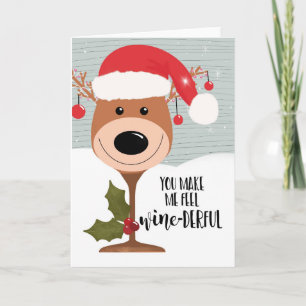 je laat me me kerst wijn-derlijk grappige wijn voe kaart