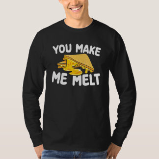 Je laat me smelten Bakken Gebak Gegrilde Kaassandw T-shirt