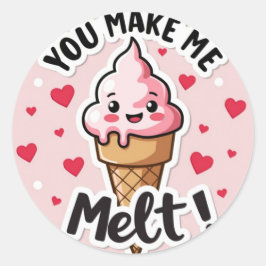 'Je laat me smelten!' Sticker van Ice Cream Valent