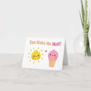Je laat me smelten, Zon en ijs, Schattige liefdes  Kaart