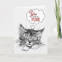 Je laat me Valentijnse katketch met rood Gesponnen Feestdagen Kaart