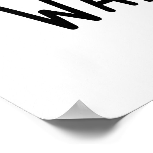 Je laat me wazig voelen en Fuzzy Funny Oven Pun Poster (Hoek)