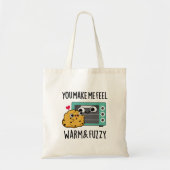 Je laat me wazig voelen en Fuzzy Funny Oven Pun Tote Bag (Voorkant)