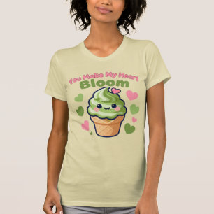 Je laat mijn hart bloeien Cute Kawaii Matcha  T-shirt