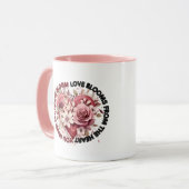 "Je laat mijn hart bloeien" Mok (Voorkant links)